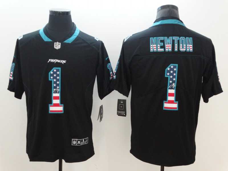 Nike Panthers 1 Cam Newton Black USA Flag Fashion Color Rush Limited Jersey,We sell and wholesale Nike Panthers 1 Cam Newton Black USA Flag Fashion Color Rush Limited Jersey on line form chian!